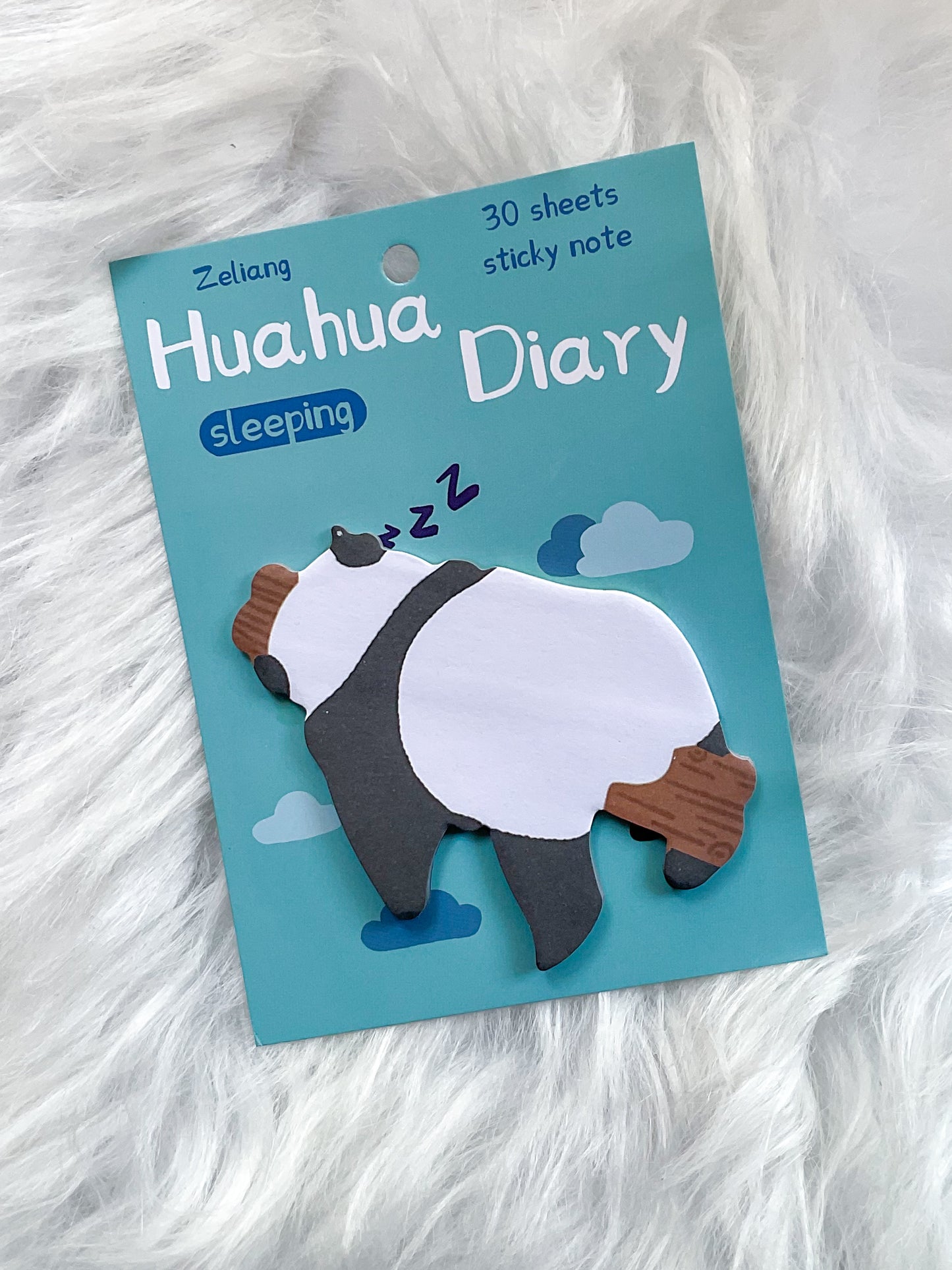 101MG04 | Huahua Diary | Cute Panda Sticky Note| 30 Sheets | 70*85mm