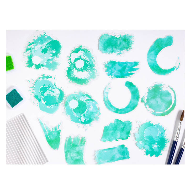 CSMZJ604  |G1| - sticker bag color dream series creative film waterproof pet material sticker 15 into