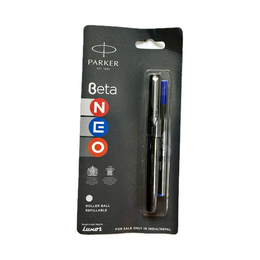 Parker Beta Roller ball pen Black | Blue Ink | Refillable cartridges