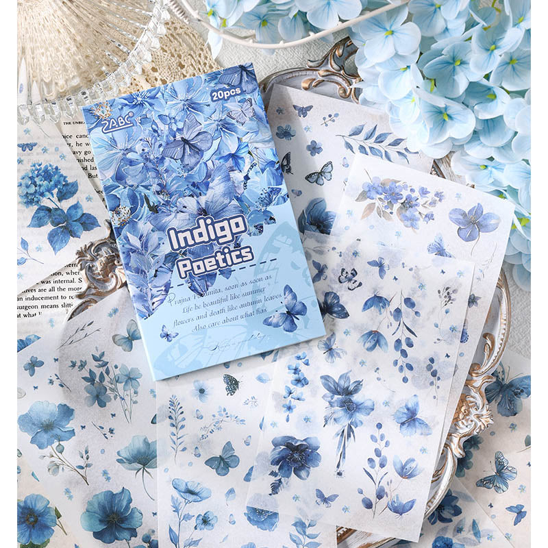 FHYX803 - sticker book Flower image series Large quantity die-cut stickers Retro material creative stickers