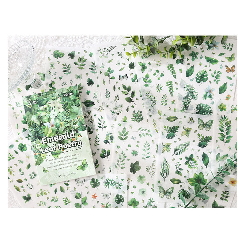 FHYX804|G-6| - sticker book Flower image series Large quantity die-cut stickers Retro material creative stickers