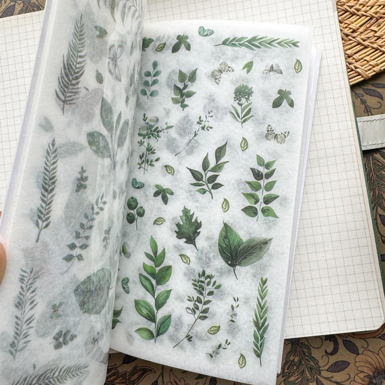 FHYX804|G-6| - sticker book Flower image series Large quantity die-cut stickers Retro material creative stickers