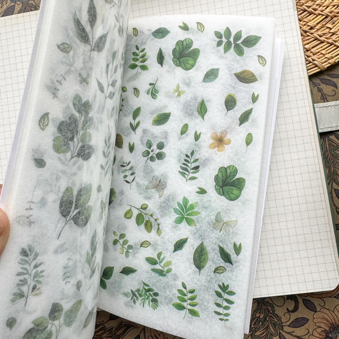 FHYX804|G-6| - sticker book Flower image series Large quantity die-cut stickers Retro material creative stickers