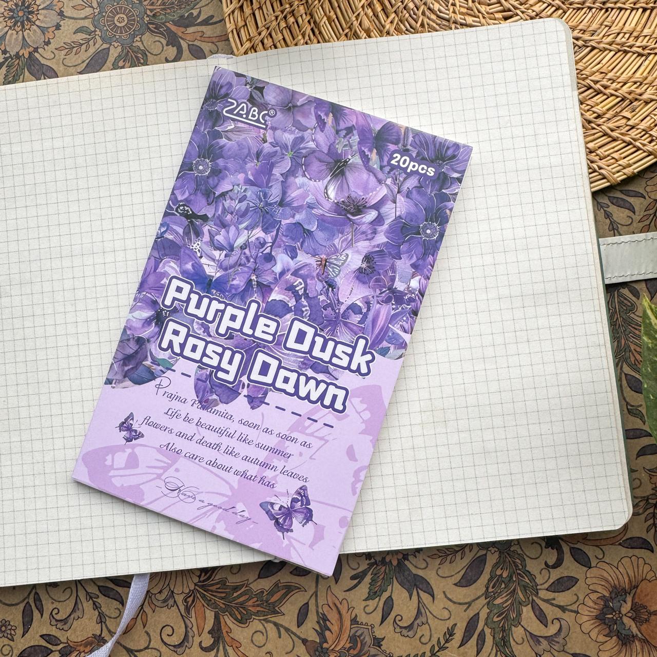 FHSJ805 - sticker book Flower image series Large quantity die-cut stickers Retro material creative stickers