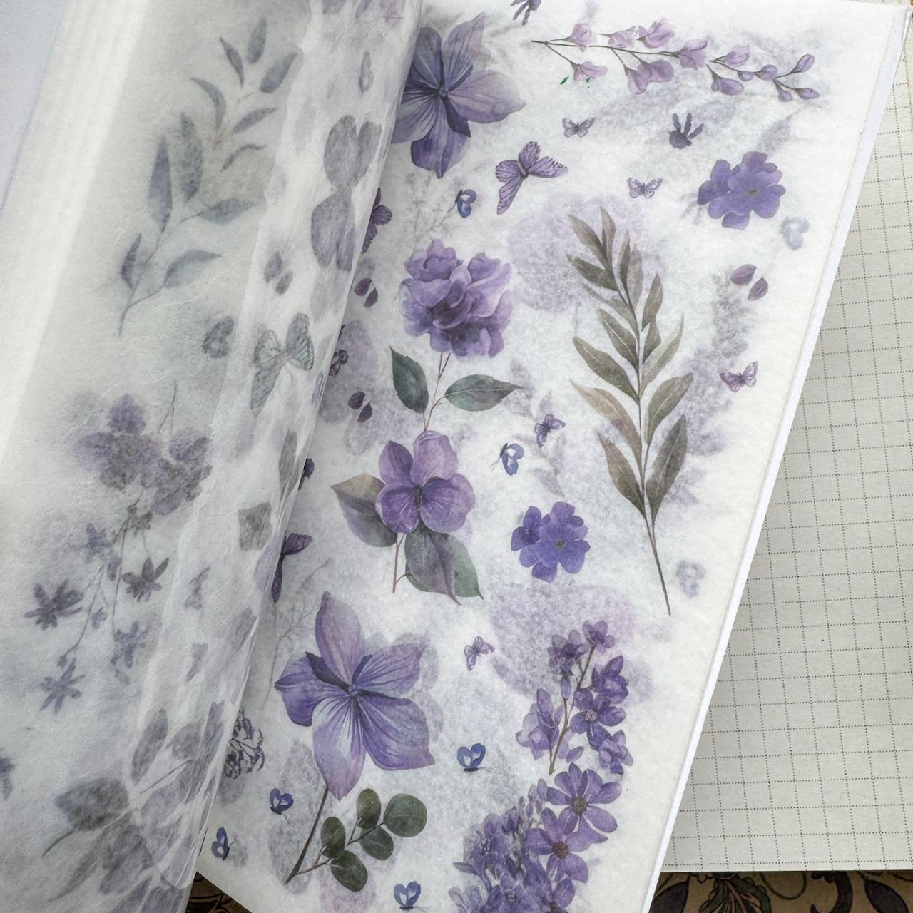 FHSJ805 - sticker book Flower image series Large quantity die-cut stickers Retro material creative stickers