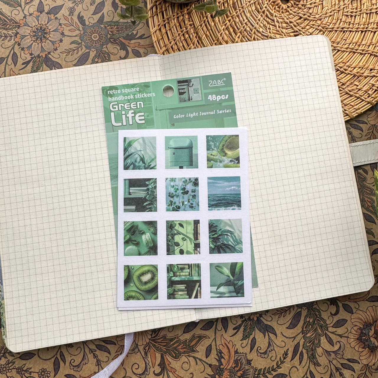 GSSHB604|G-8| - sticker light color life book hand account sticker bag ins wind hand account material cutting film creative sticker