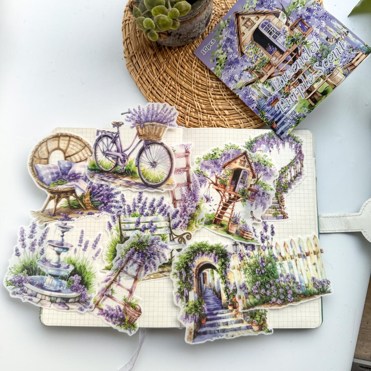 HYMY605 - stickers garden dream series retro and paper handbook material stickers DIY creative stickers