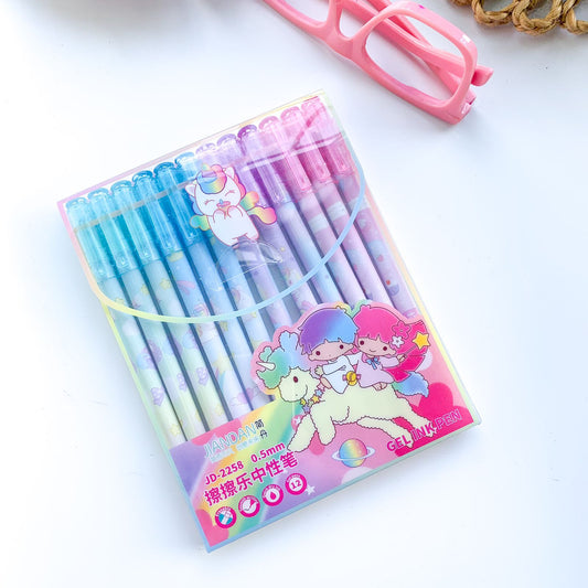 JD2258 - 12 Pcs Unicorn Theme Gel Pen Set | Cute Pen
