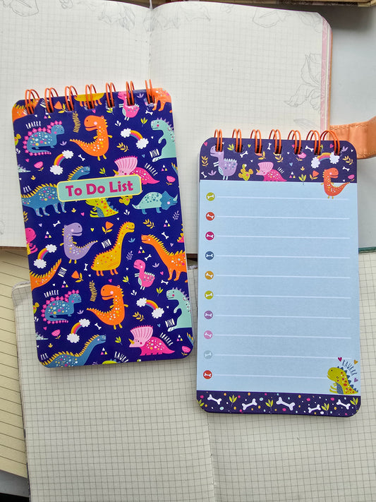 #1 To do Notepad | Spiral Binding | Cute Notepad | Daily Planner | Dino