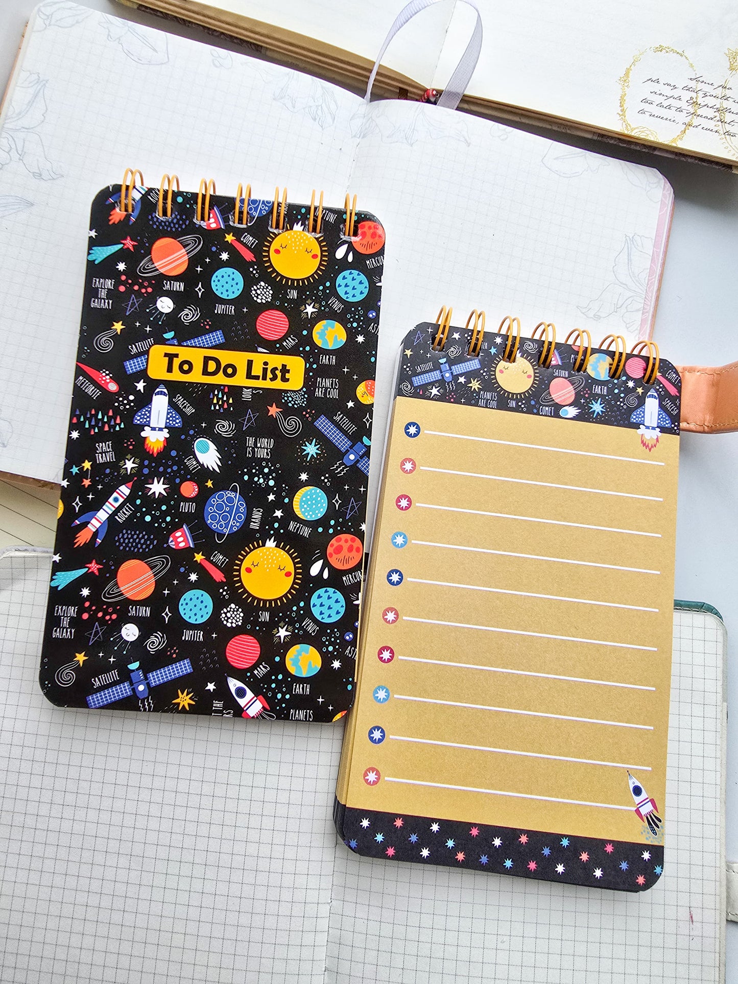 #2 To do Notepad | Spiral Binding | Cute Notepad | Daily Planner | Planets | Notebook