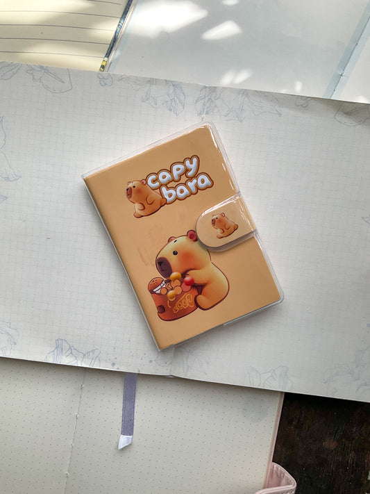 Capybara 150042 A7 Soft Cover Velcro-lock Notebook Ruled 80*2 Pages