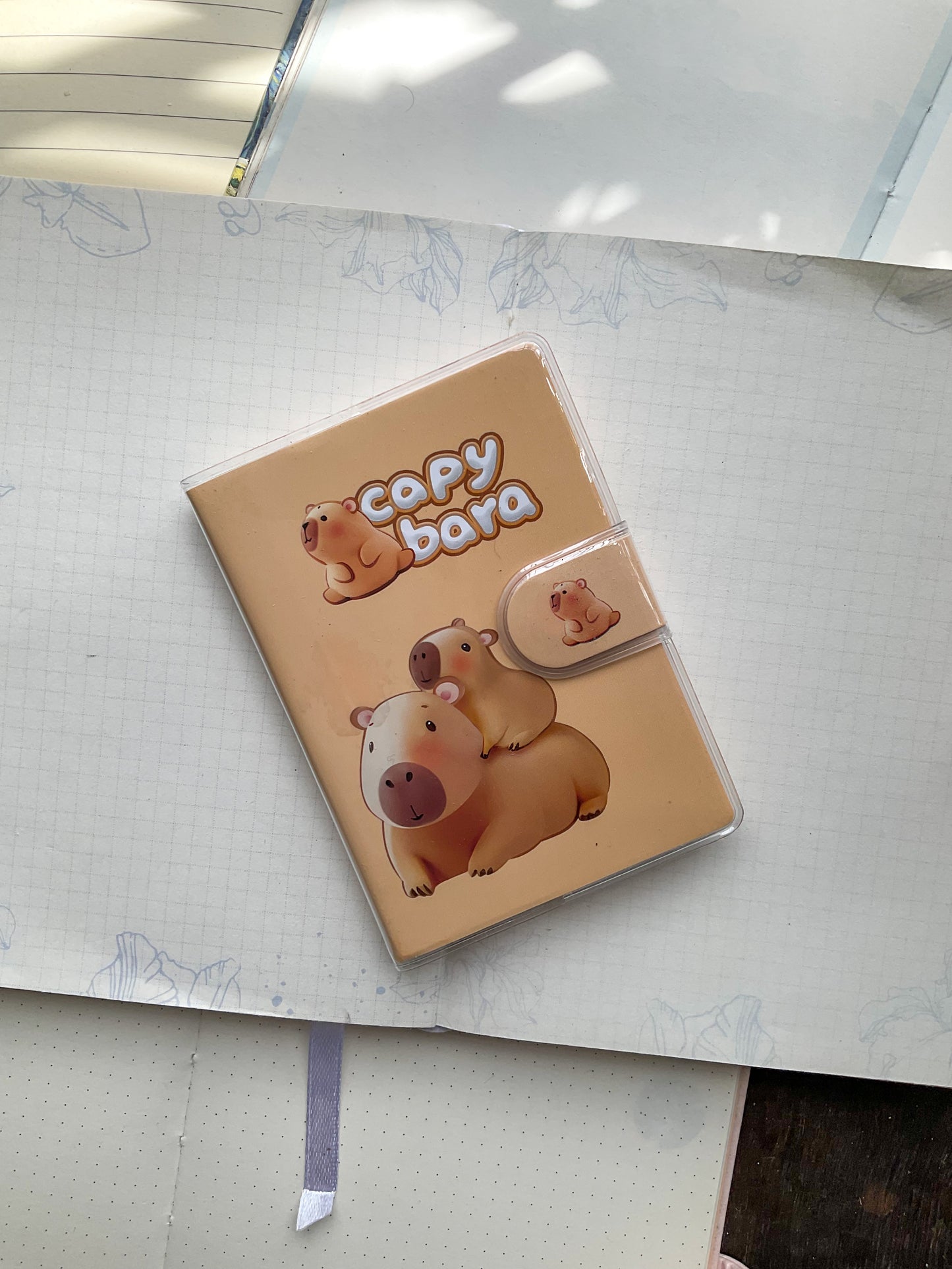 Capybara 150042 A7 Soft Cover Velcro-lock Notebook Ruled 80*2 Pages