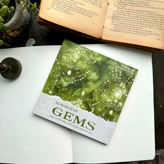 Bslm002 | Romance Of Gems | Paper Sheet | 140X140Mm | 30Pcs