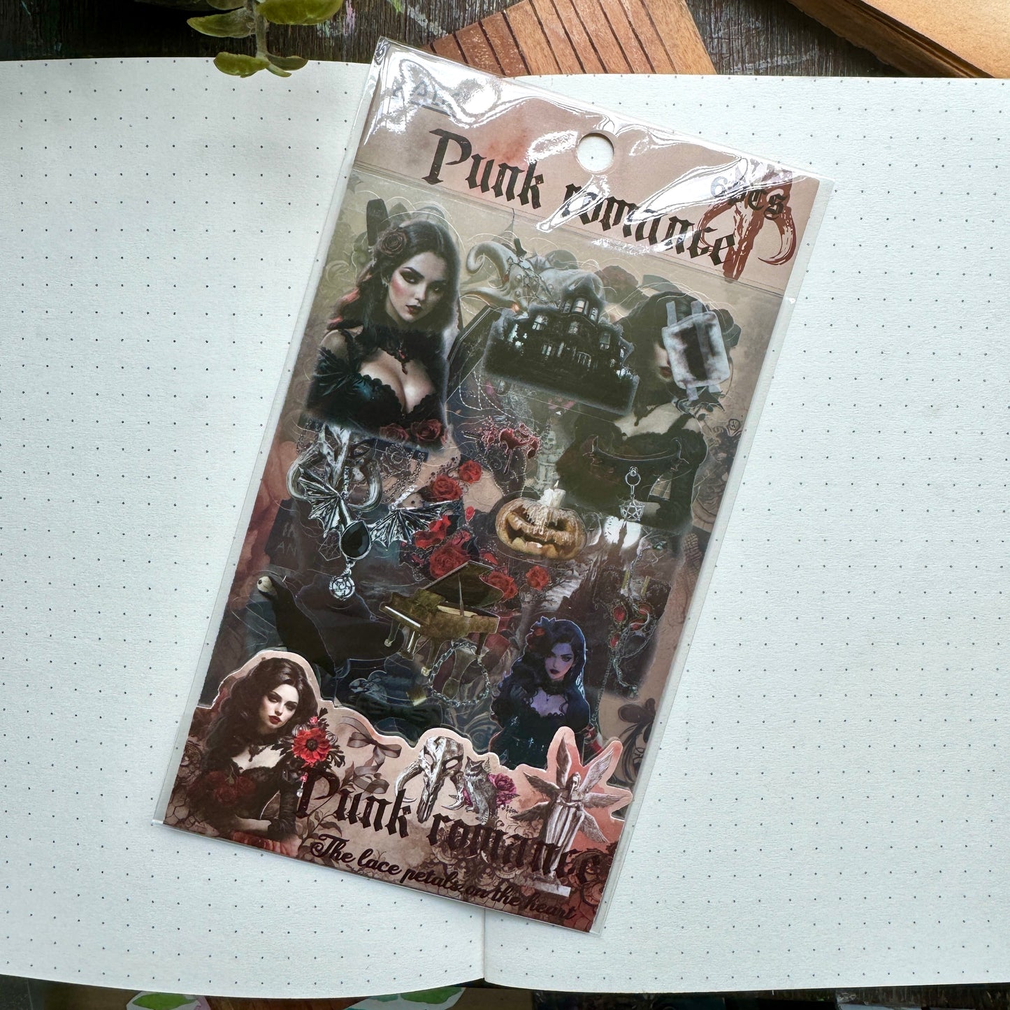 Atltb - 403 PET  Journal Pet Sticker goth   - 6 sheets