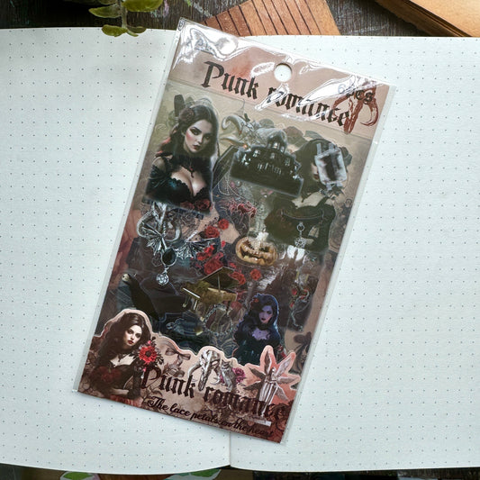 Atltb - 403 PET  Journal Pet Sticker goth   - 6 sheets