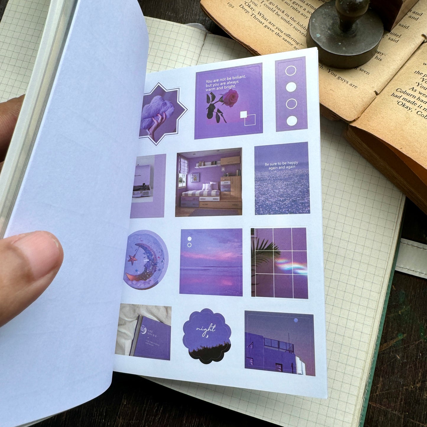 KQ989tk Paper Cutout & Sticker Book with Paper Sticker Pet Sticker | 20 Sheets | Sticker Booklet