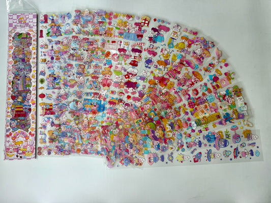 #12 Kawaii Long Sticker Set | Cute Stickers | 40*8cm | 20 Sheets