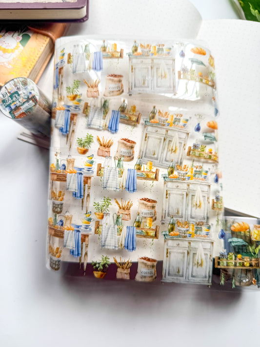 MHD-SHJL005|Cramp Living |Slow Life Sticker| Transparent  Pet Sticker Roll | Household Theme| 2mm|Pre cut | D
