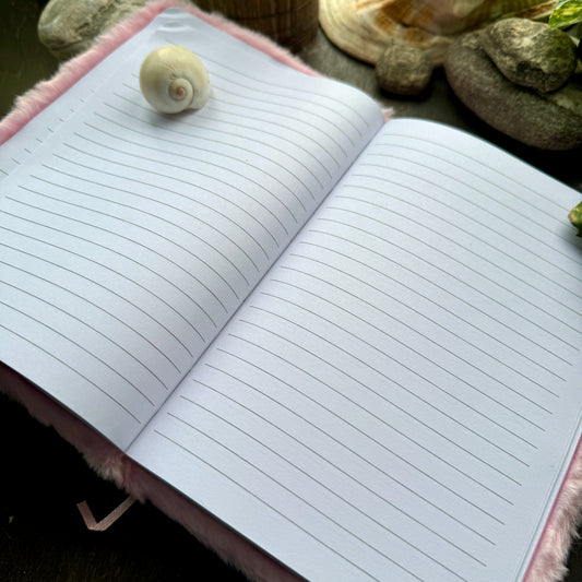 A5  Furry Unicorn Pink  Notebook | F2503