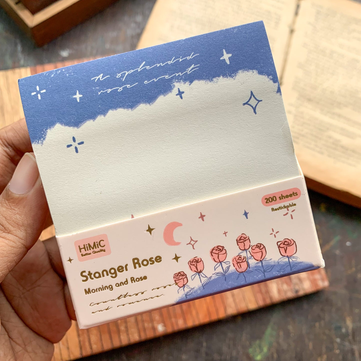 SN1487 Fmr Sticky Note Pad Memo Pad 10 Designs  | 80x 80 mm 200 sheet