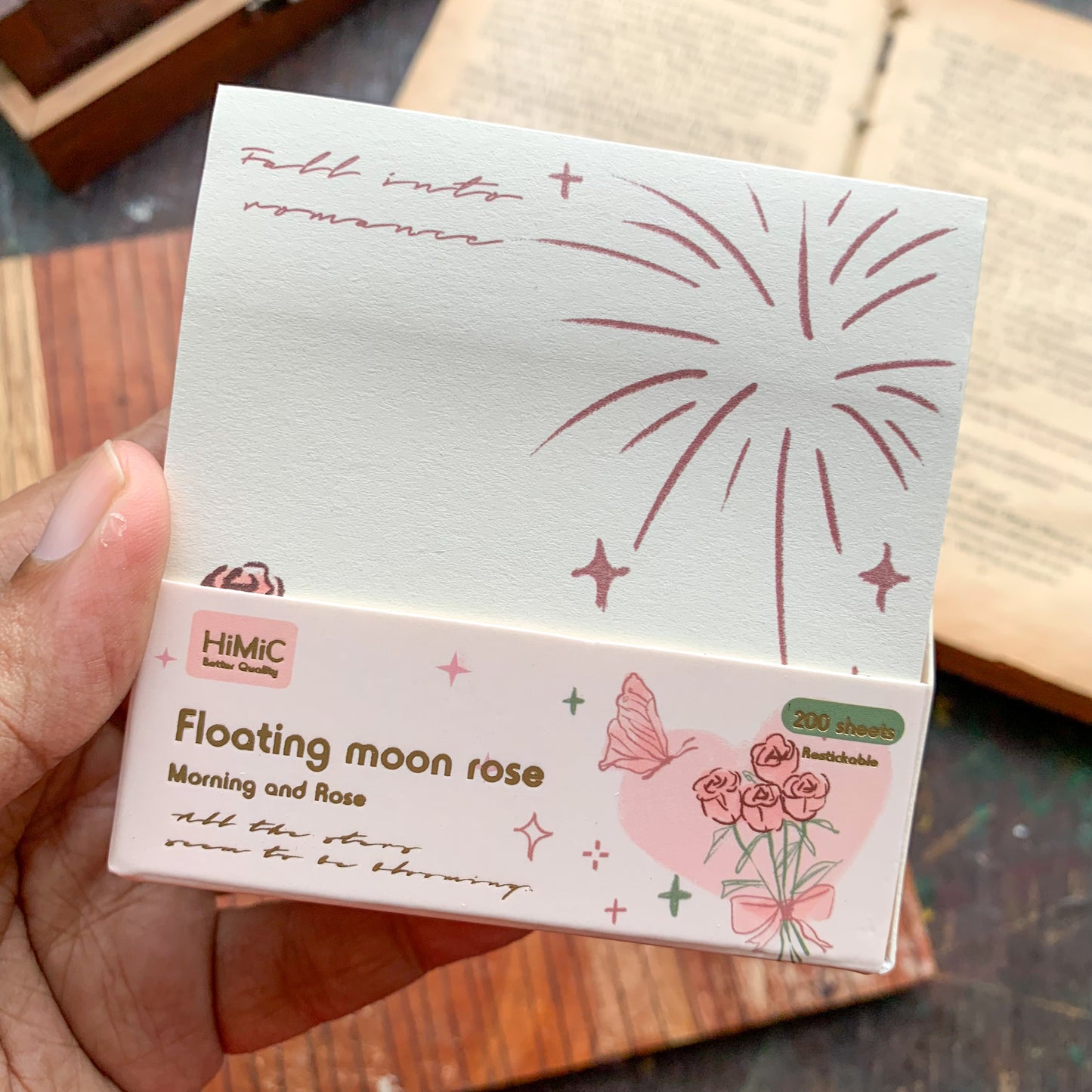 SN1489 Fmr Sticky Note Pad Memo Pad 10 Designs  | 80x 80 mm 200 sheet