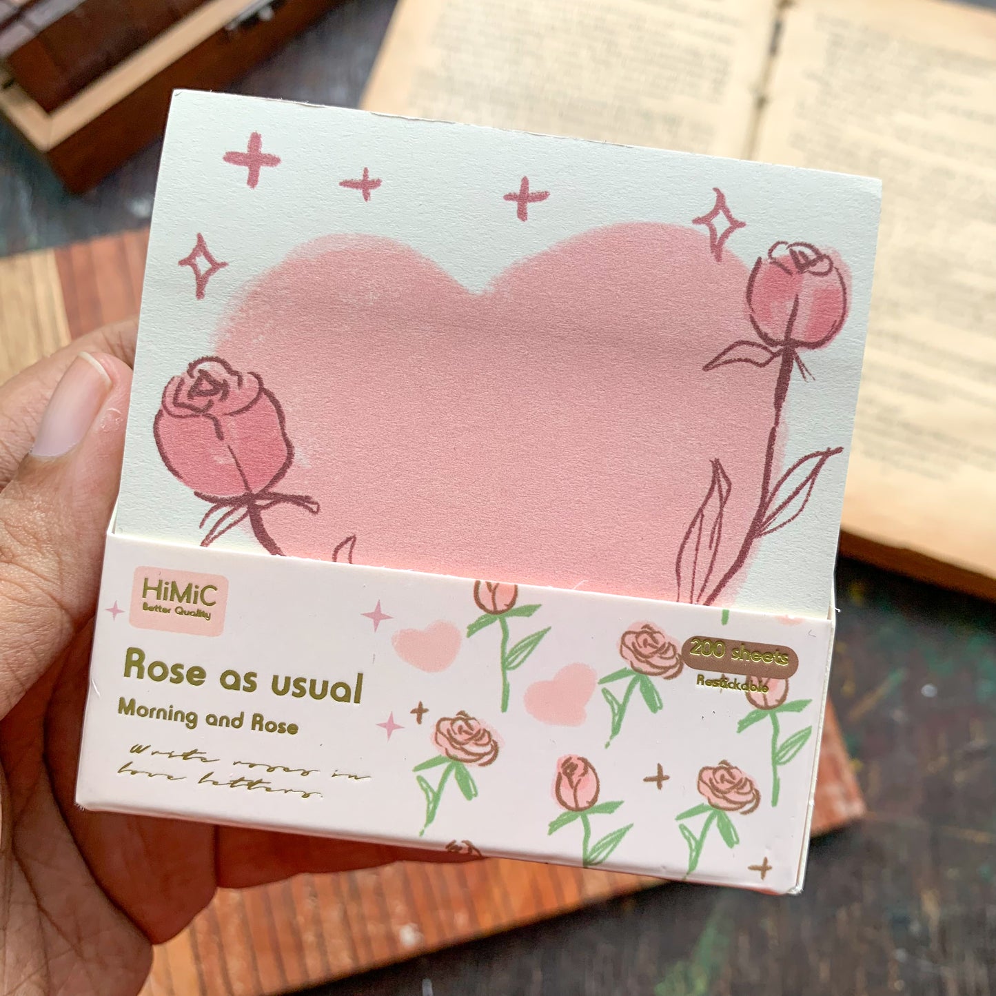 SN1488 Fmr Sticky Note Pad Memo Pad 10 Designs  | 80x 80 mm 200 sheet