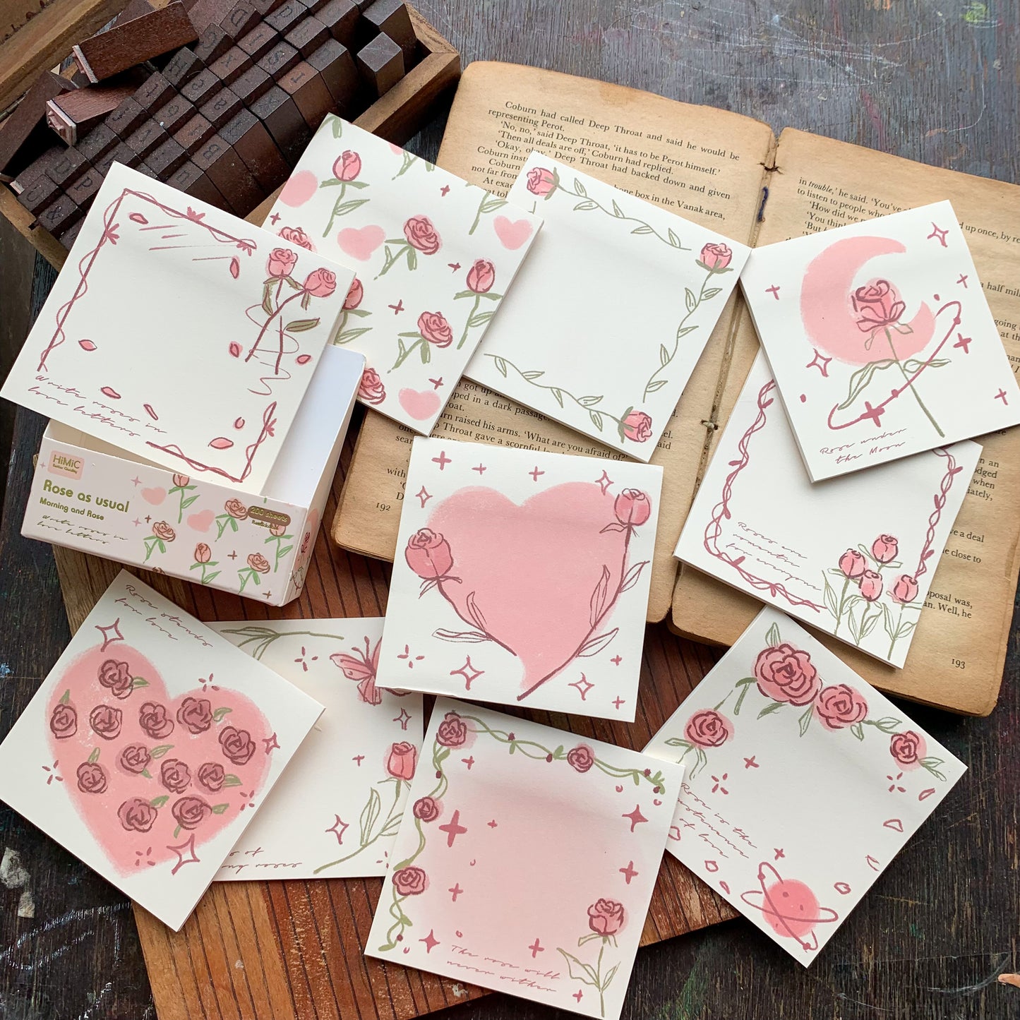 SN1488 Fmr Sticky Note Pad Memo Pad 10 Designs  | 80x 80 mm 200 sheet