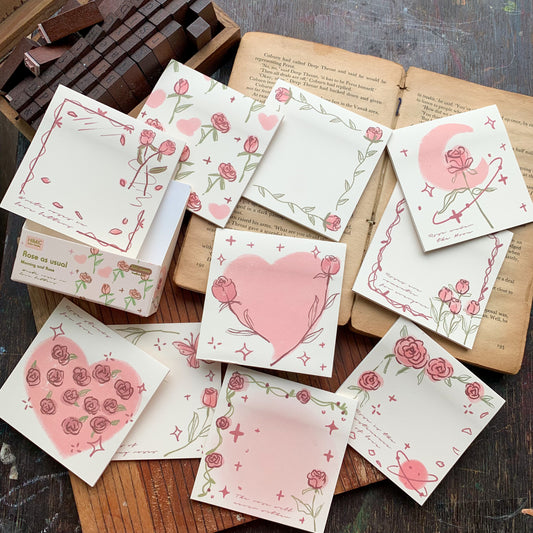 SN1488 Fmr Sticky Note Pad Memo Pad 10 Designs  | 80x 80 mm 200 sheet