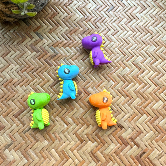 Fancy Erasers Cute Dinosaur set of 4