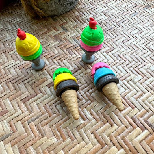 Fancy Erasers Cute Ice cream set of 4 | Random design