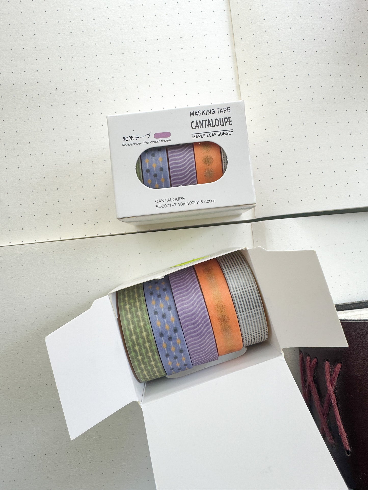 Sd2071-7 Red Bean Paste Series Washi Tape Set Paper Tape| 1cm* 2m  set of 5