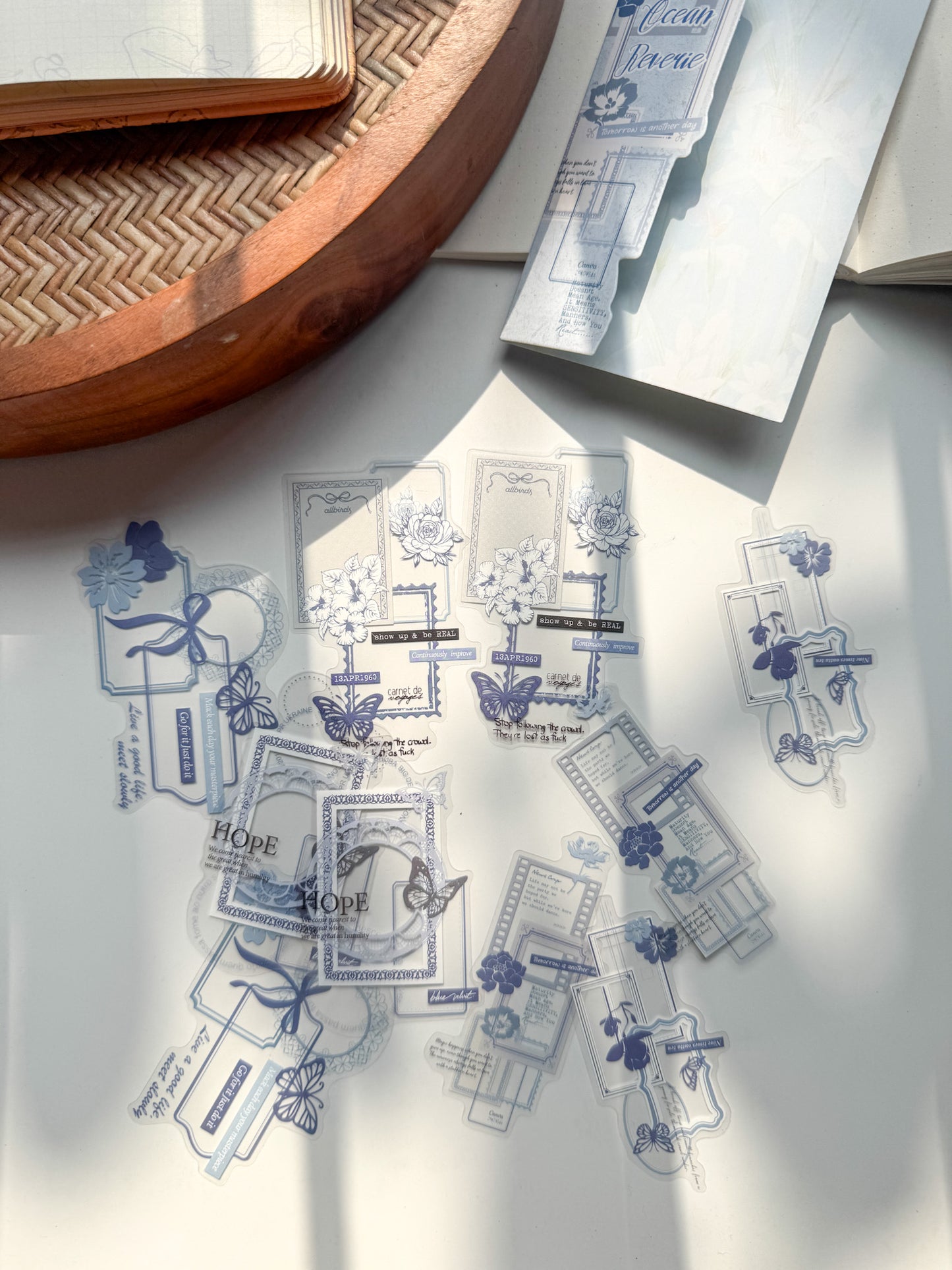 Ysxj605|G-2| Verses Collection Transparent Sticker Set | 10 pcs