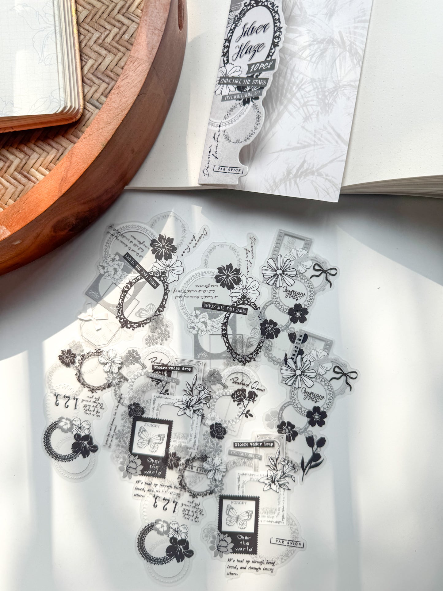 Ysxj603|G-2| Verses Collection Transparent Sticker Set | 10 pcs