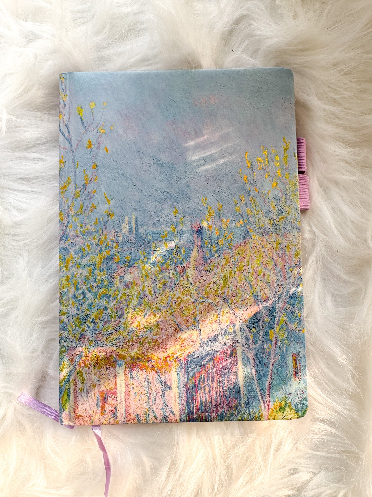 72001 Vintage Notebook VanGogh Fluffy Cover | Ruled NotebookA5