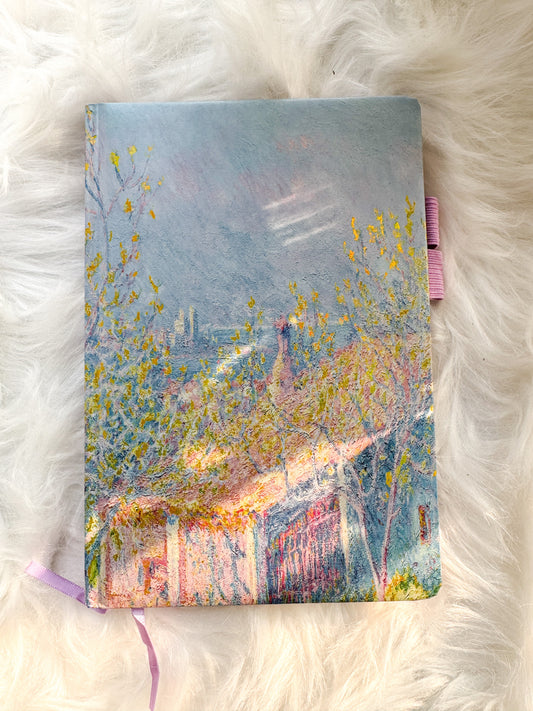 72001 Vintage Notebook VanGogh Fluffy Cover | Ruled NotebookA5