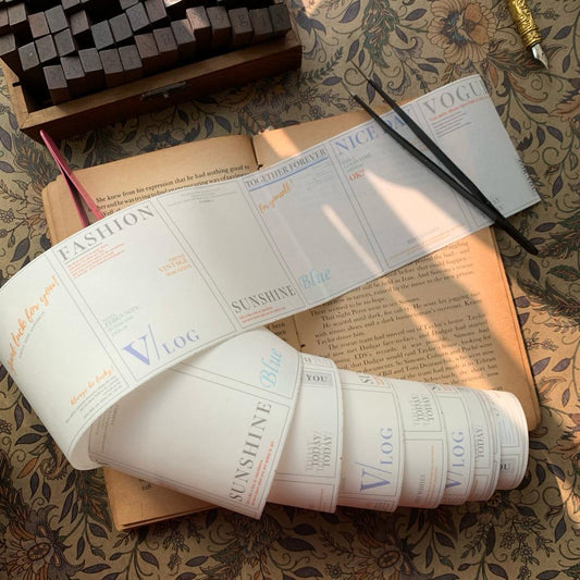 JD2665B-#2 Washi Tape | English Sticker | Length 2mtr Each | Width : 75mm
