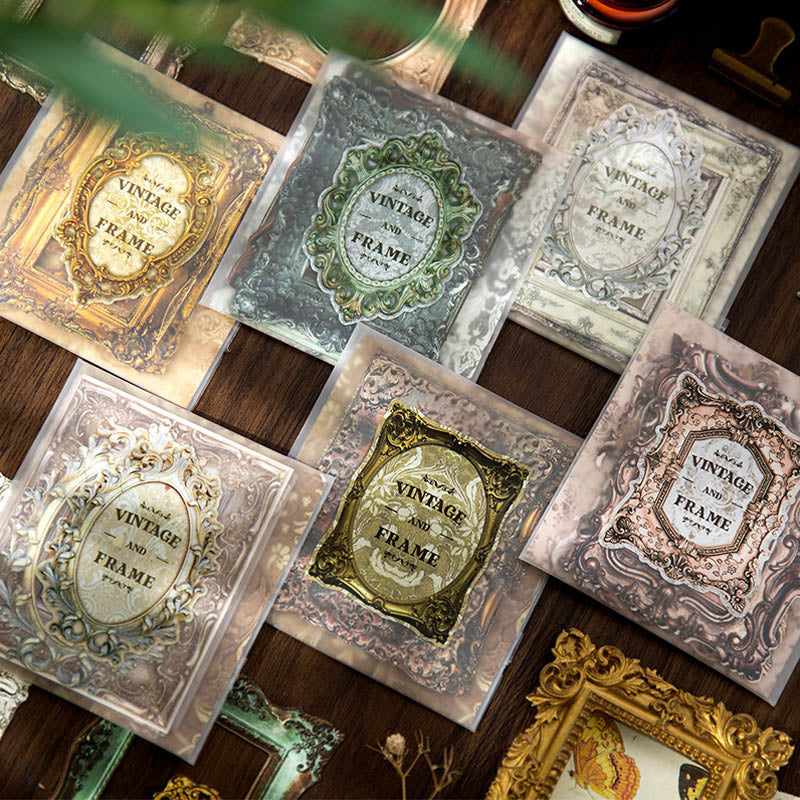 MG0240544 Vintage Frame Paper Cutout 80*100Mm 10Pc