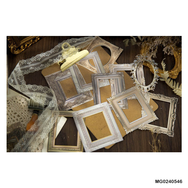 MG0240546 Vintage Frame Paper Cutout 80*100Mm 10Pc