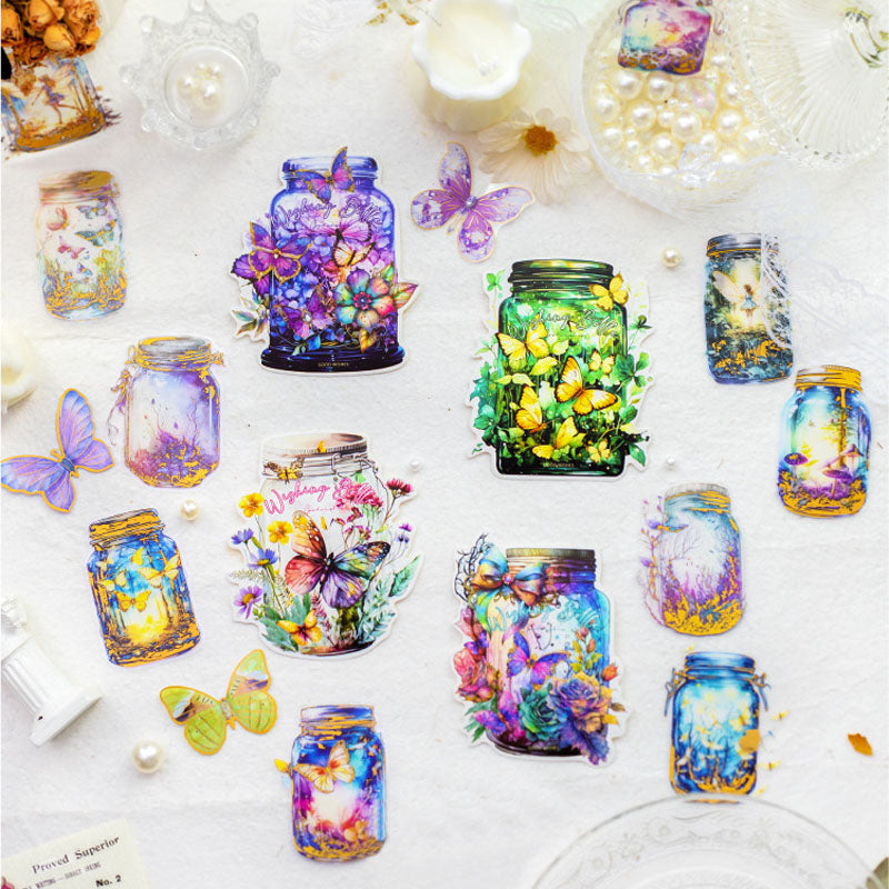 Mg04041 Wishing Bottle Pet Sticker Bag 10Pc