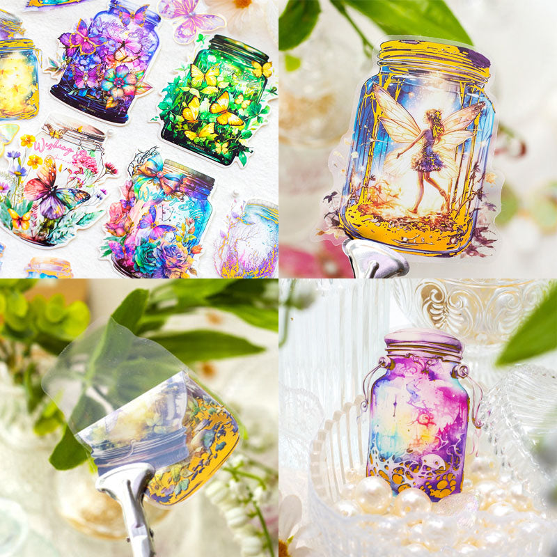 Mg04041 Wishing Bottle Pet Sticker Bag 10Pc