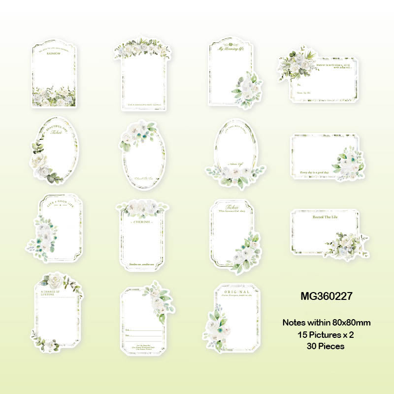 Mg360227 Blooming Dreamer Paper Cutout Sticker 30P