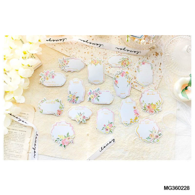 Mg360228|G-3| Blooming Dreamer Paper Cutout Sticker 30P