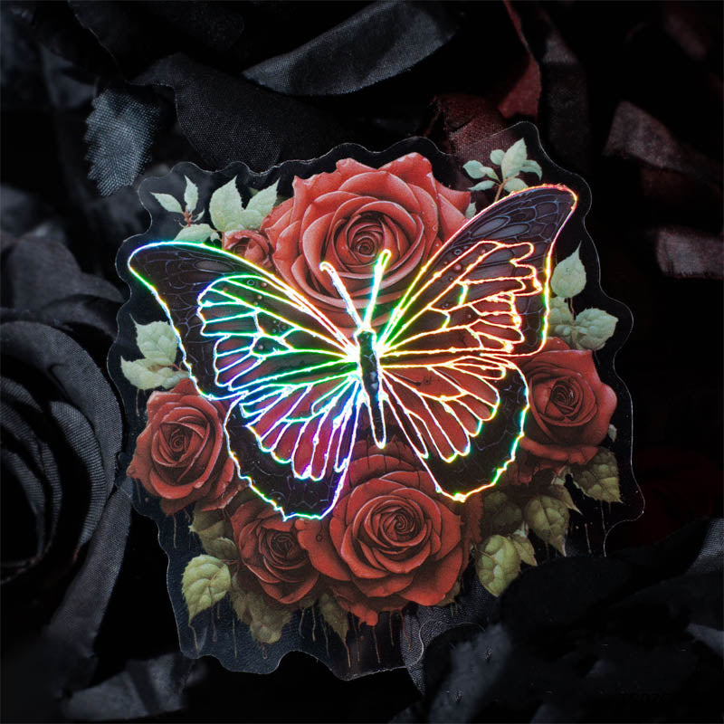 Mhdayzd002 Night Butterfly Bronzing Sticker 10Pc