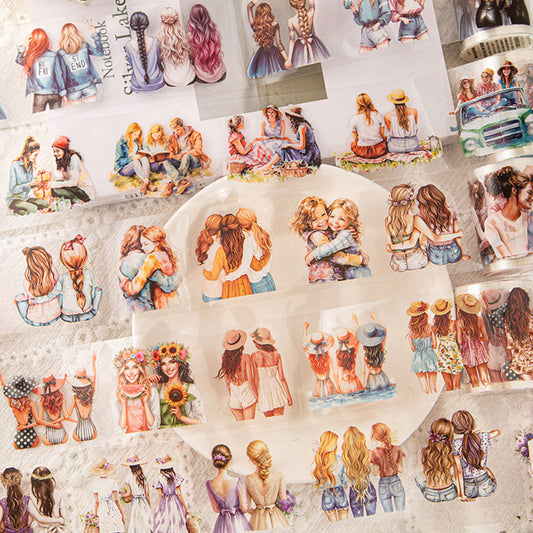 MHD-JBEX002-A| Friendship Sticker Roll|  PET Sticker Roll | Precut |