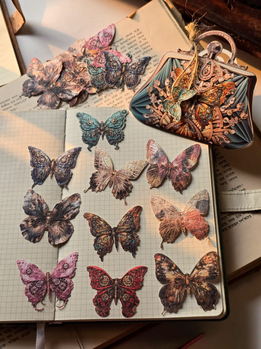 MMK06H156|G-2| Momo sticker pack Brilliant streamer box series retro notebook DIY material decoration base 20 pieces into 6 types