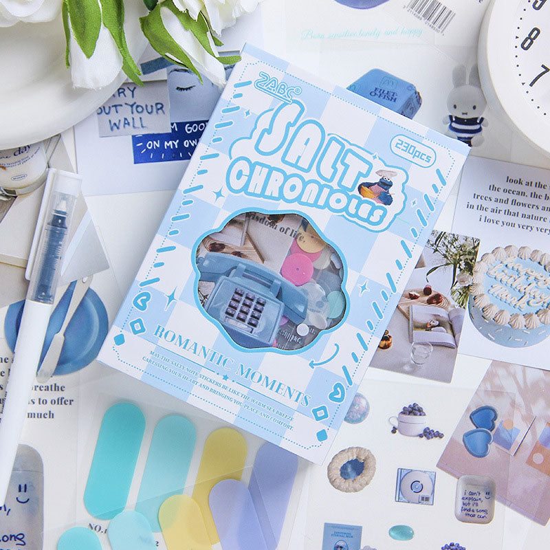 MXSK401|R-E| -Mini Journal Kit| sticker diffuse enjoy the moment series of cutting film hand curtain waterproof material DIY stickers 230 4