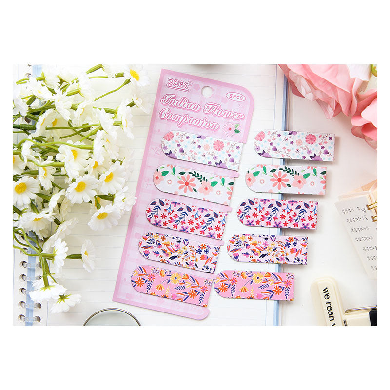 NCSH602 - magnetic bookmark thick color floral series small gift magnetic bookmark creative senior sense