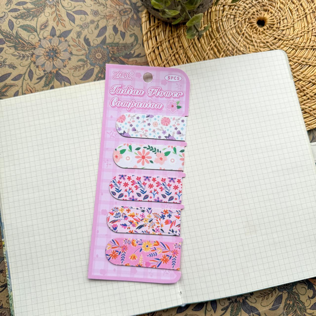 NCSH602 - magnetic bookmark thick color floral series small gift magnetic bookmark creative senior sense