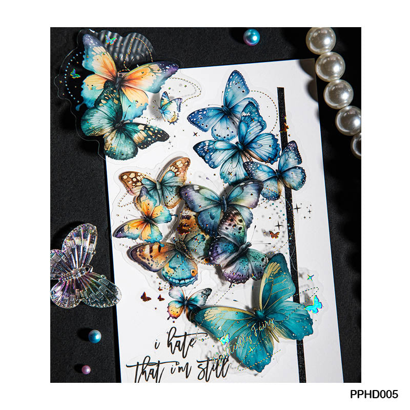 Pphd005|G-3| Graceful Butterfly Sticker 20Pc