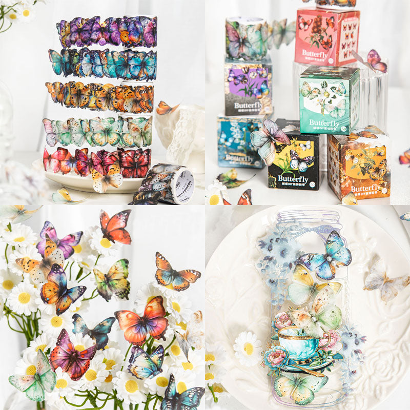 Szhd002 Butterfly Deco Stickers 50Pc
